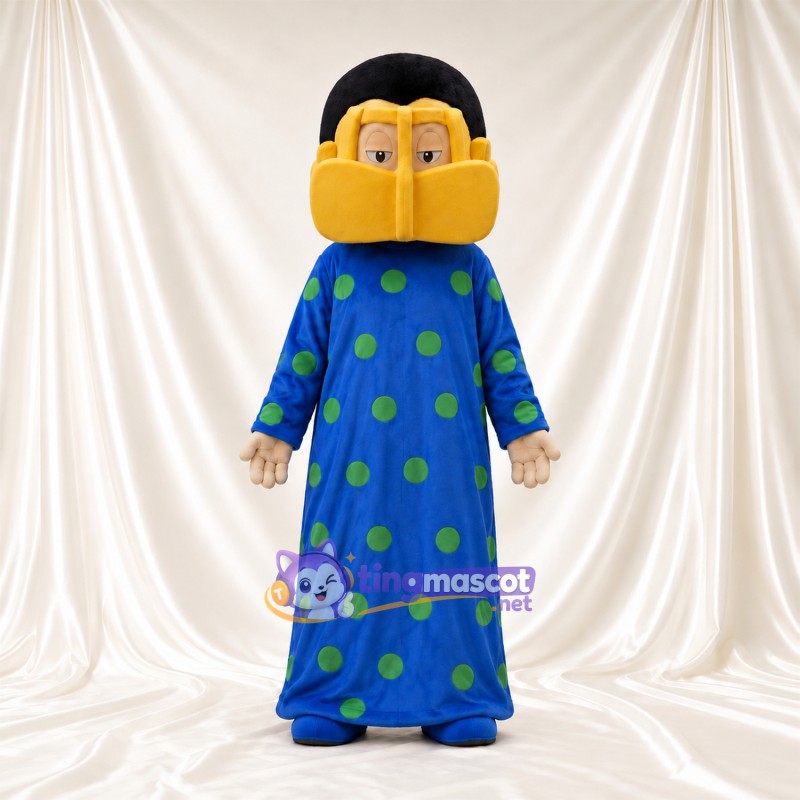 Maskottchenkostüm Comicfigur – blau / gelb – Robe Maskottchenkostüm Comicfigur – blau / gelb – Robe