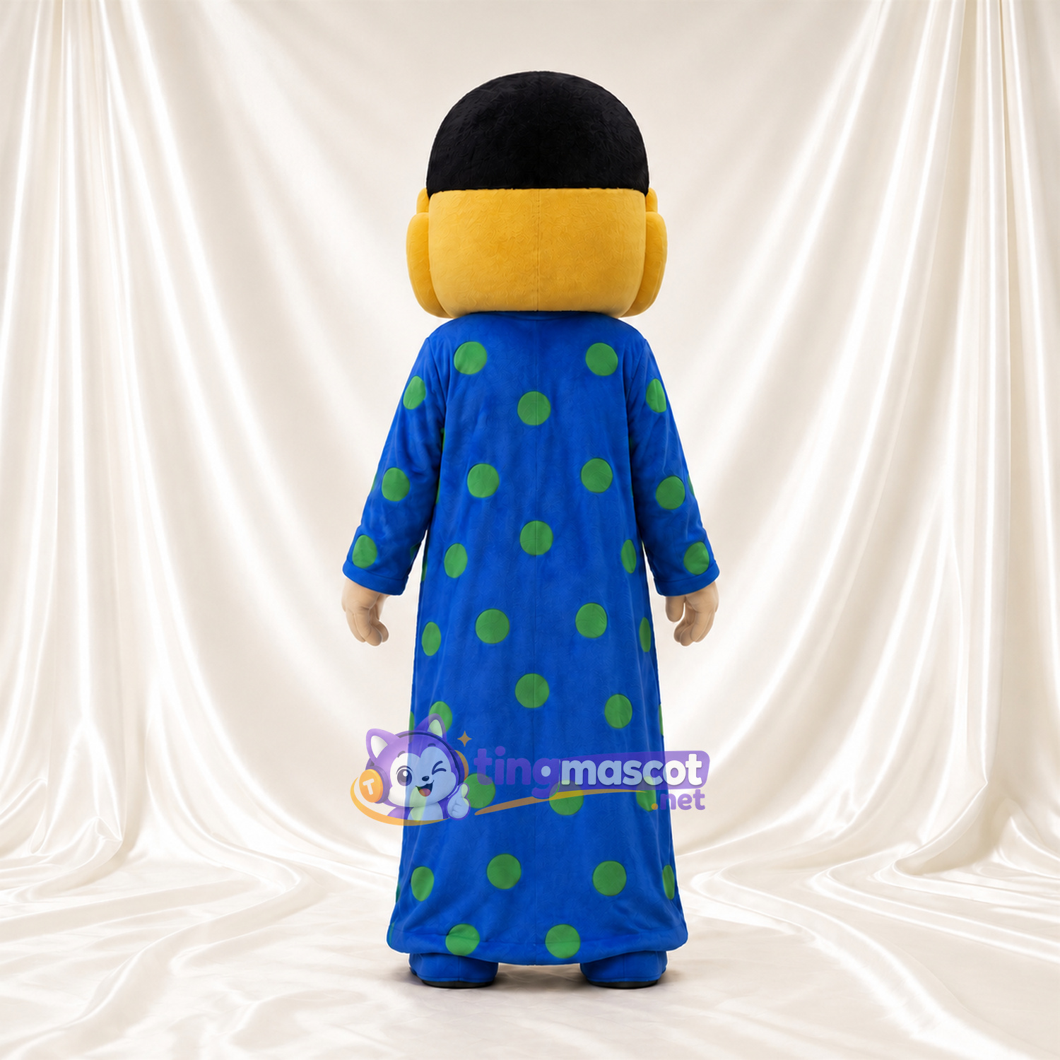Maskottchenkostüm Comicfigur – blau / gelb – Robe Maskottchenkostüm Comicfigur – blau / gelb – Robe