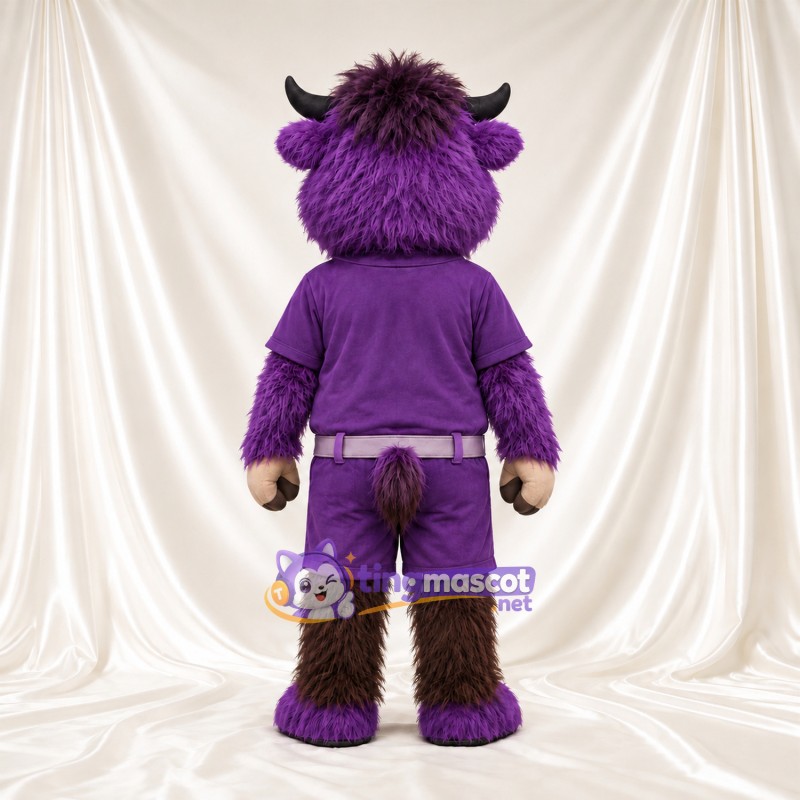 Maskottchenkostüm Bison – violett – Hemd (violett); Shorts Maskottchenkostüm Bison – violett – Hemd (violett); Shorts