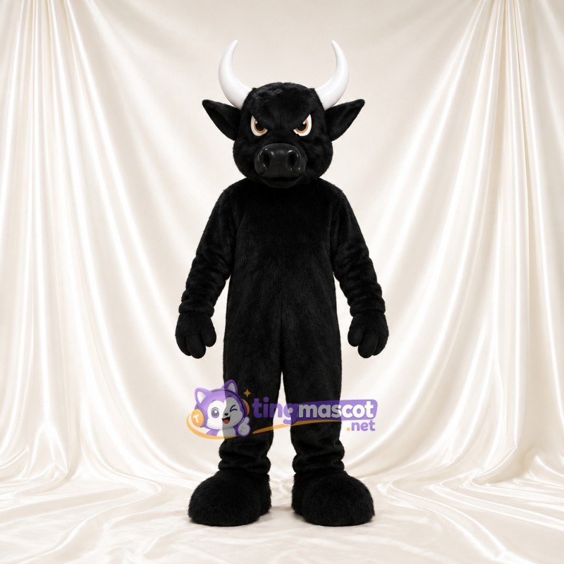 Black Bison Mascot Costume Black Bison Mascot Costume