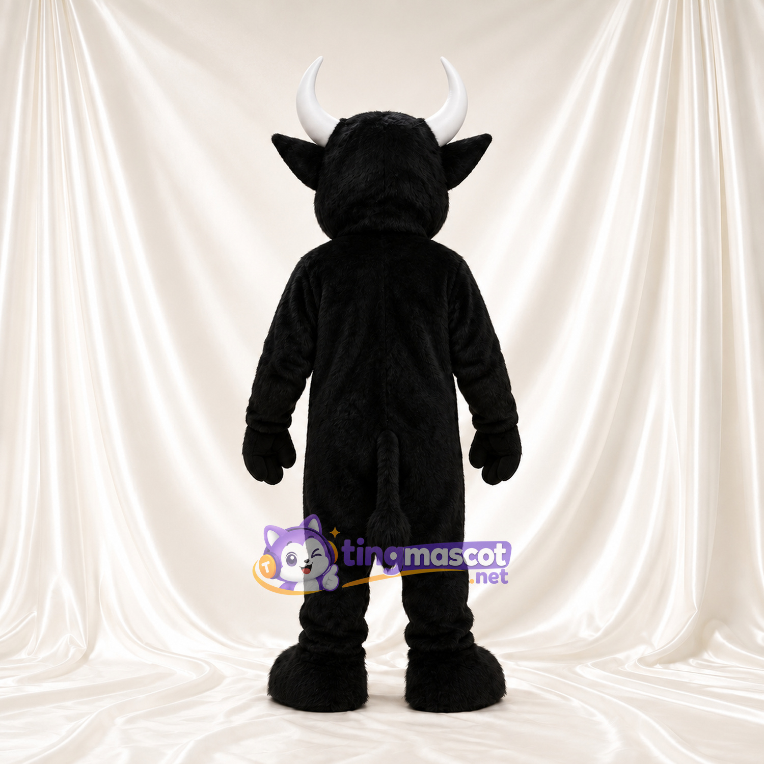 Black Bison Mascot Costume Black Bison Mascot Costume