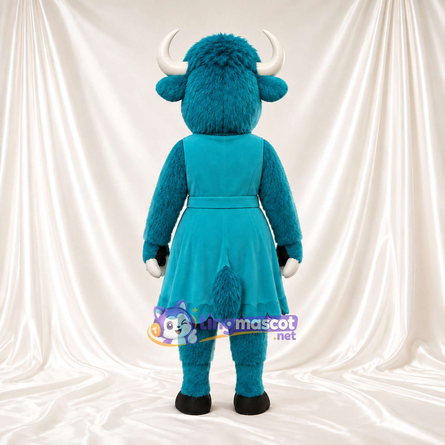 Costume de mascotte Bison – bleu canard – Robe (bleu canard) Costume de mascotte Bison – bleu canard – Robe (bleu canard)
