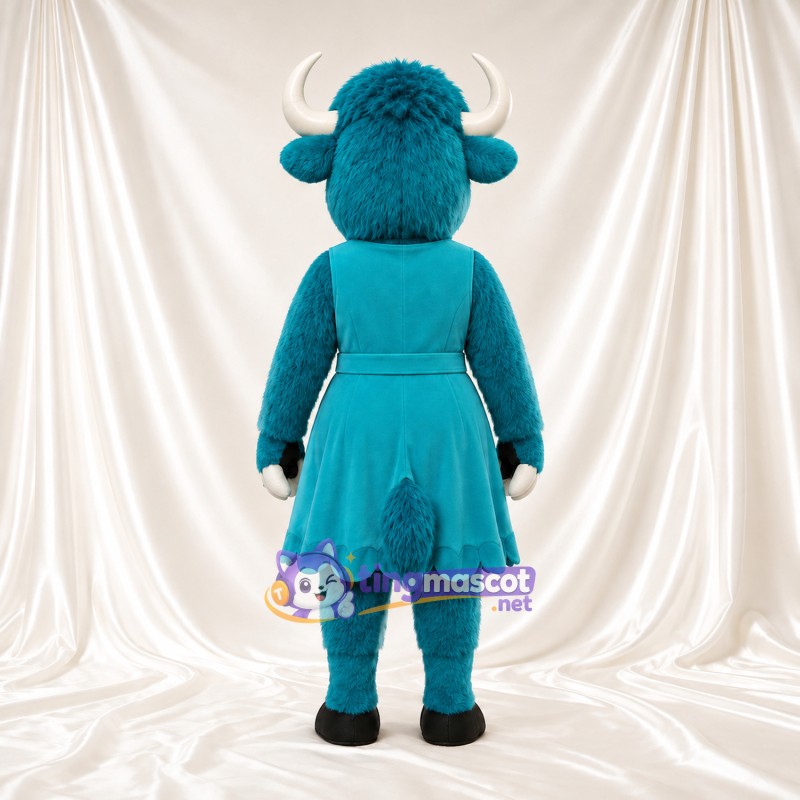 Costume de mascotte Bison – bleu canard – Robe (bleu canard) Costume de mascotte Bison – bleu canard – Robe (bleu canard)
