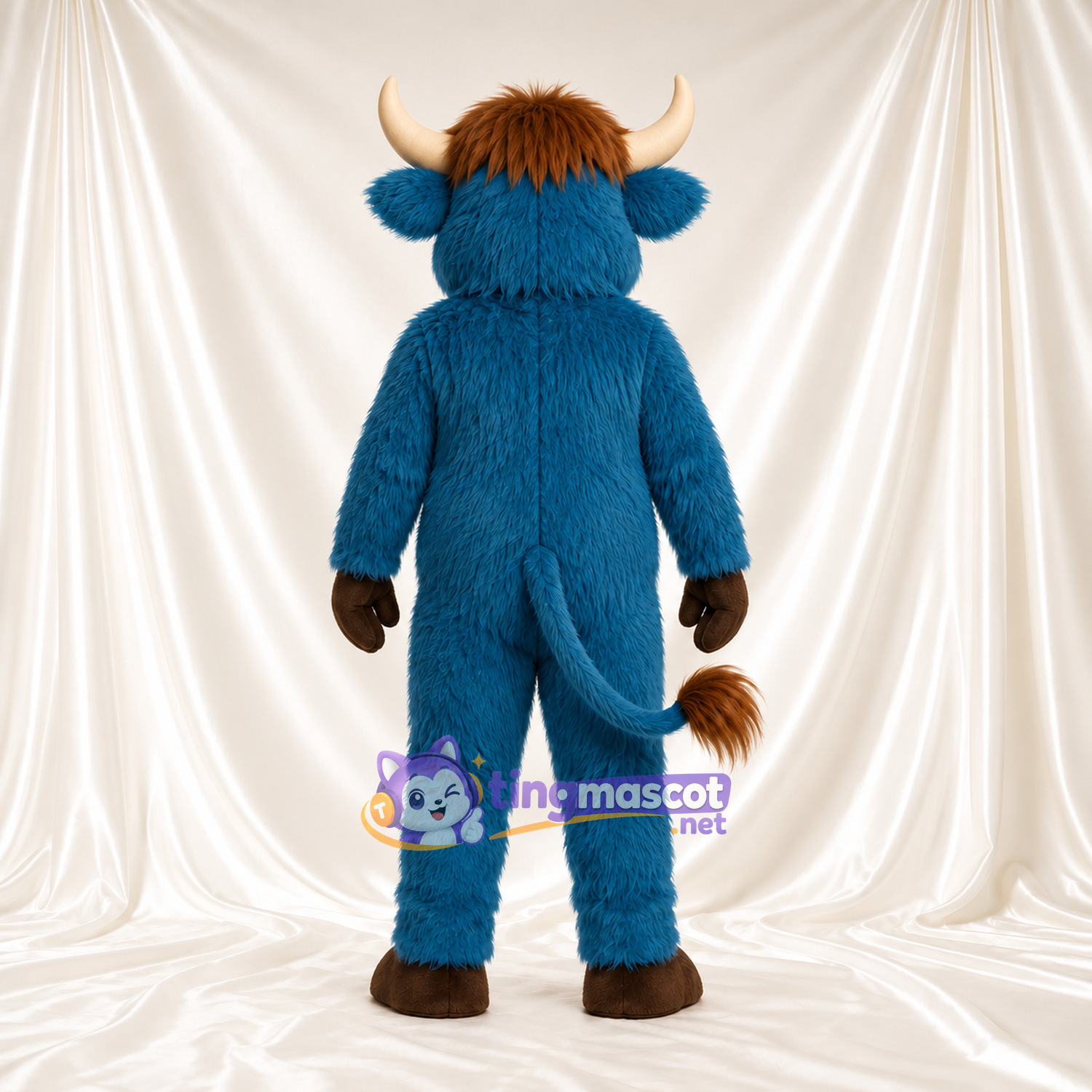 Maskottchenkostüm Stier – blau Maskottchenkostüm Stier – blau