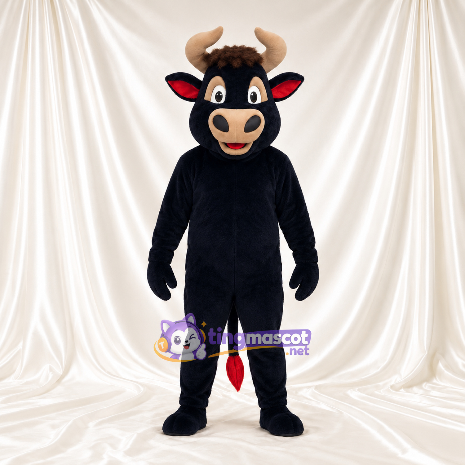Costume de mascotte Taureau – bleu marine Costume de mascotte Taureau – bleu marine