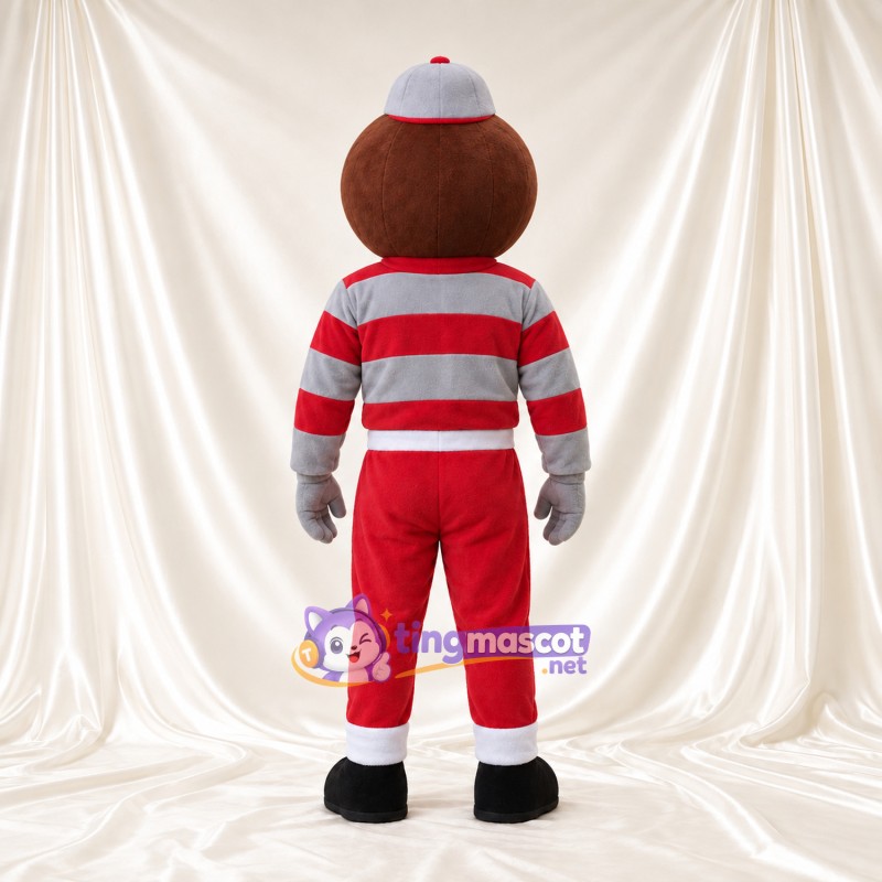 Costume de mascotte Garçon cartoon – rouge / gris – Tenue Costume de mascotte Garçon cartoon – rouge / gris – Tenue