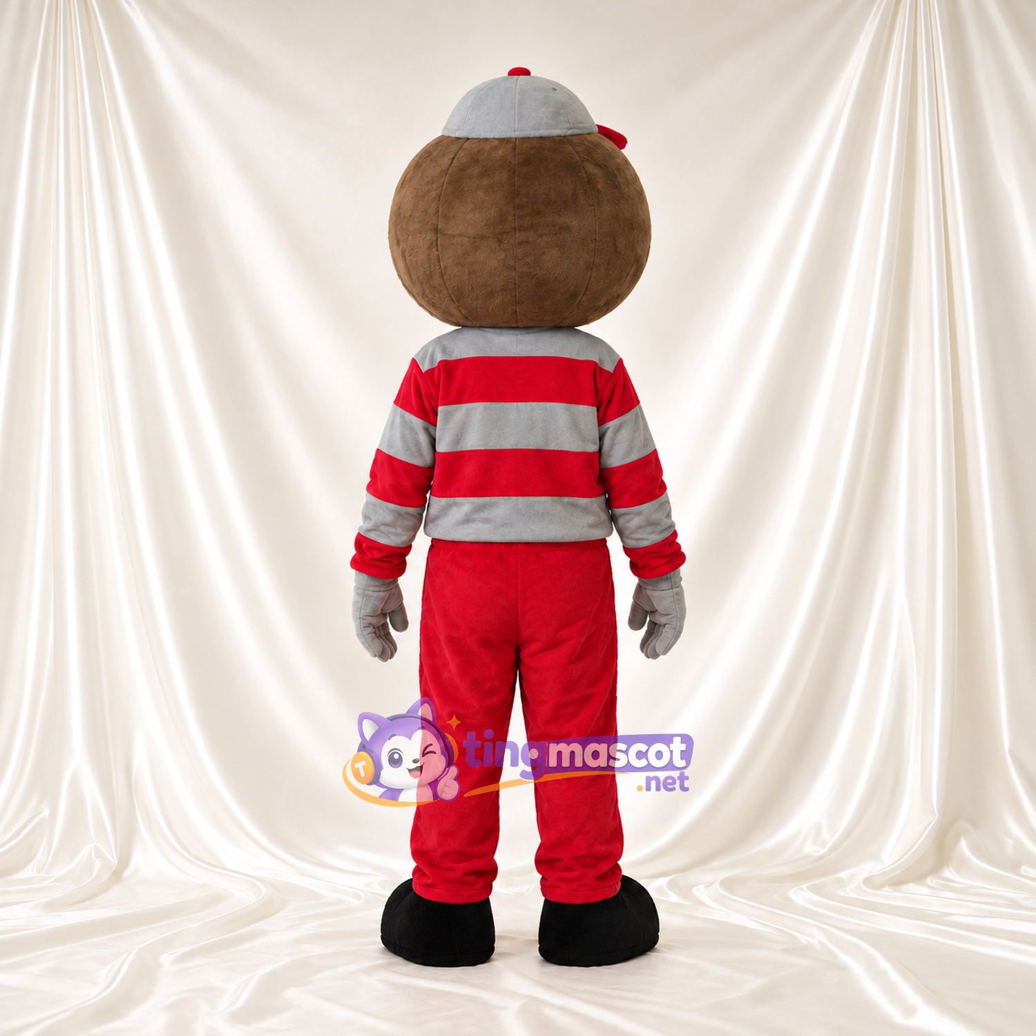 Costume de mascotte Garçon cartoon – rouge / gris – Chemise; Pantalon (rouge) Costume de mascotte Garçon cartoon – rouge / gris – Chemise; Pantalon (rouge)