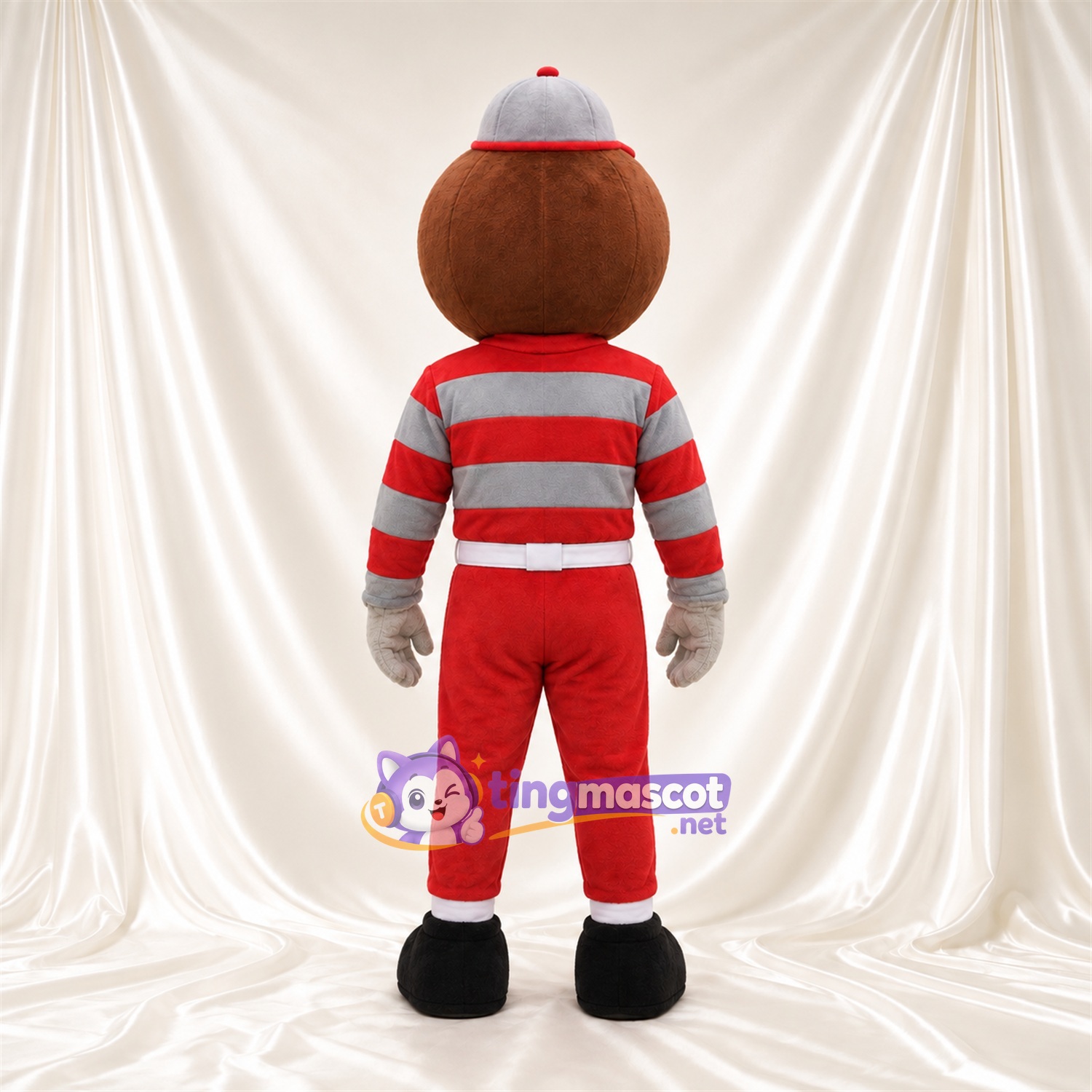 Costume de mascotte Garçon cartoon – rouge / gris – Chemise; Pantalon (rouge) Costume de mascotte Garçon cartoon – rouge / gris – Chemise; Pantalon (rouge)