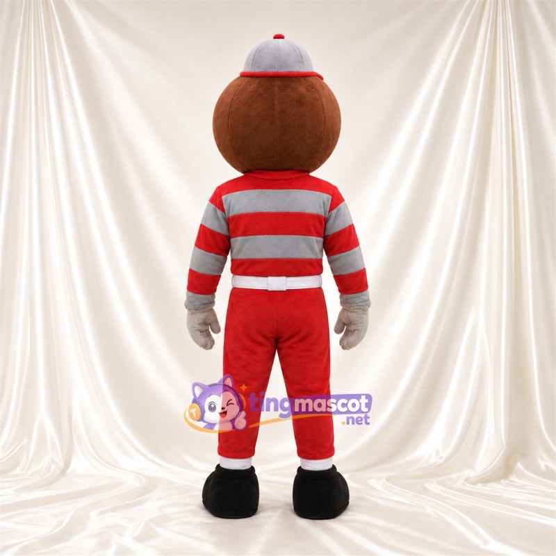 Costume de mascotte Garçon cartoon – rouge / gris – Chemise; Pantalon (rouge) Costume de mascotte Garçon cartoon – rouge / gris – Chemise; Pantalon (rouge)