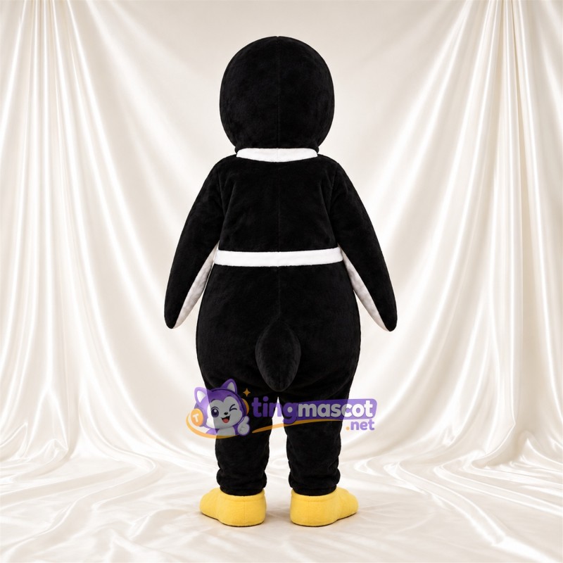 Costume de mascotte Pingouin – noir / blanc – Nœud papillon Costume de mascotte Pingouin – noir / blanc – Nœud papillon