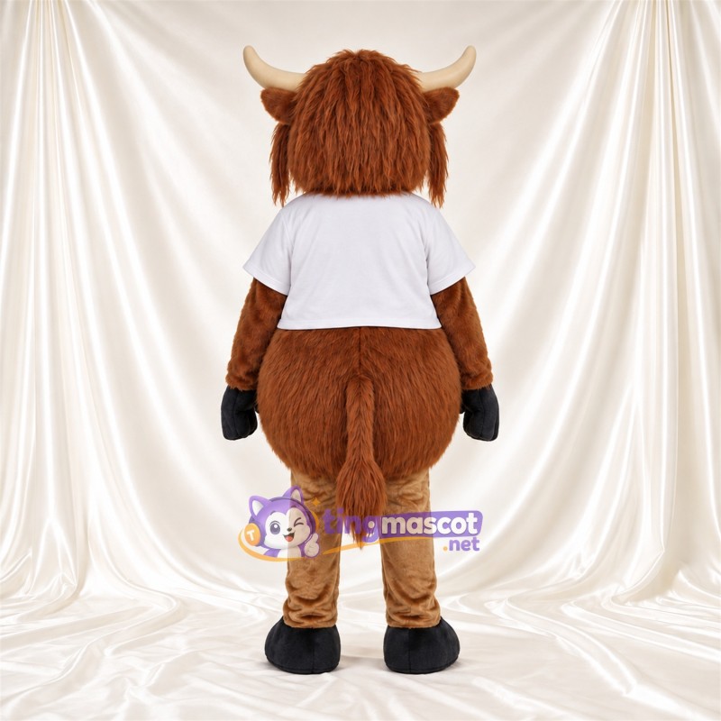 Costume de mascotte Vache – marron – Chemise (blanc) Costume de mascotte Vache – marron – Chemise (blanc)
