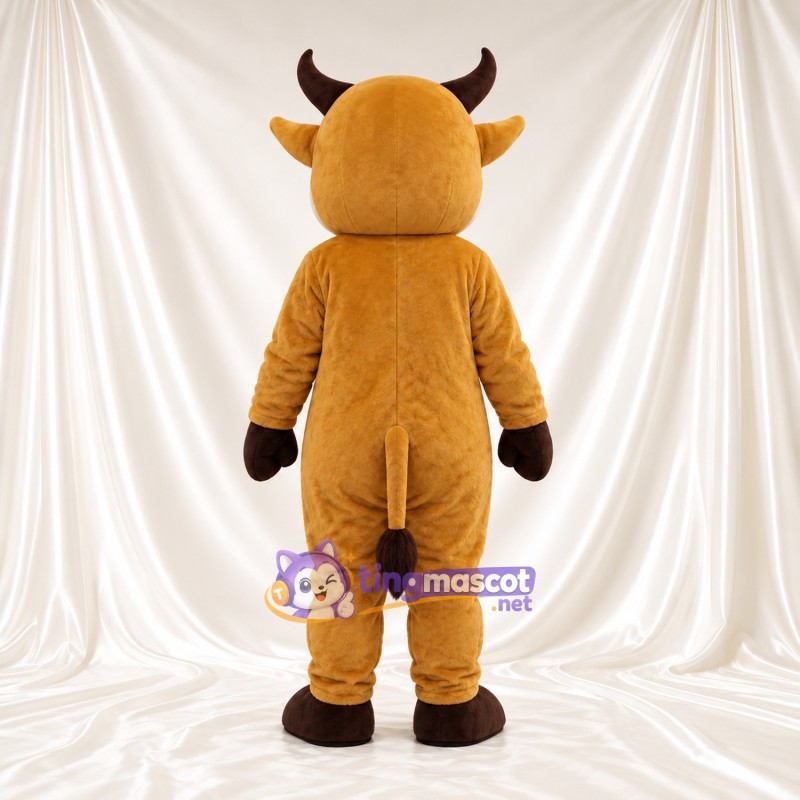 Costume de mascotte Vache – jaune – Ventre (blanc) Costume de mascotte Vache – jaune – Ventre (blanc)