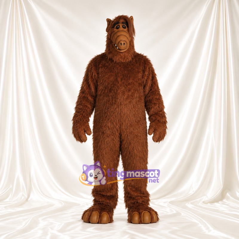 Brown Alien Mascot Costume Brown Alien Mascot Costume