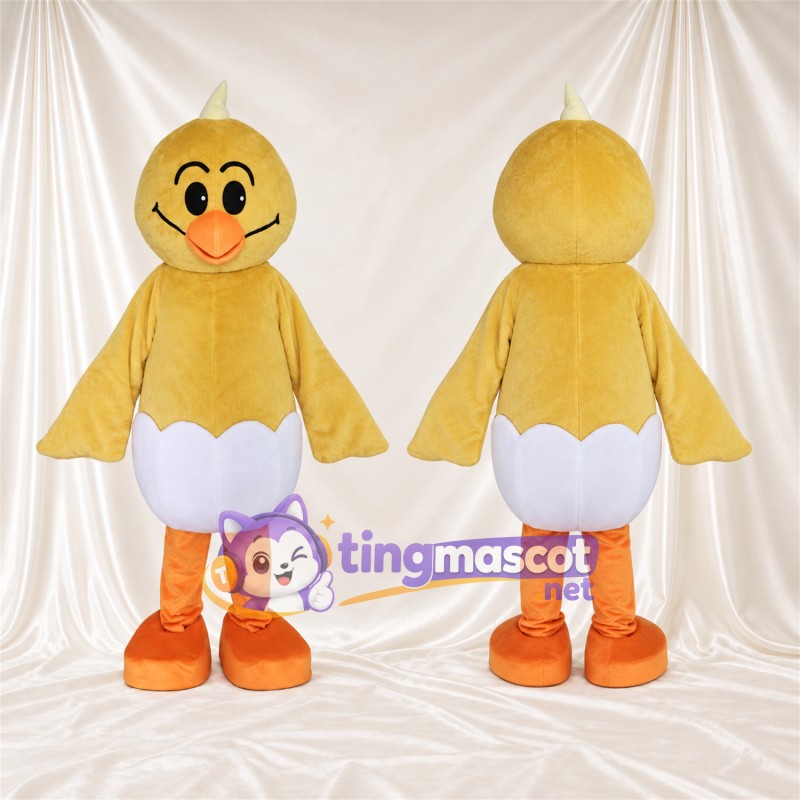 Costume de mascotte Caneton – jaune – Tenue