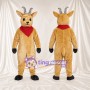 Costume de mascotte Antilope – brun clair – Bandana (rouge)