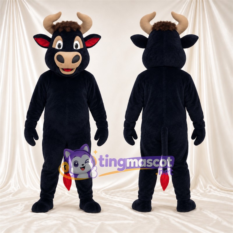 Costume de mascotte Taureau – bleu marine