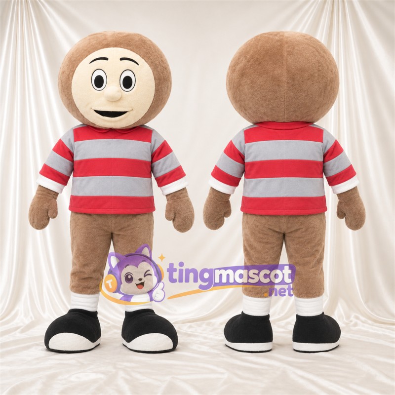Costume de mascotte Garçon cartoon – rouge / gris – Chemise