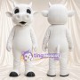 Costume de mascotte Vache – blanc