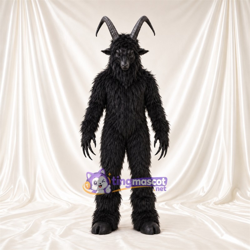 Costume de mascotte Chèvre – marron – Fourrure hirsute Costume de mascotte Chèvre – marron – Fourrure hirsute