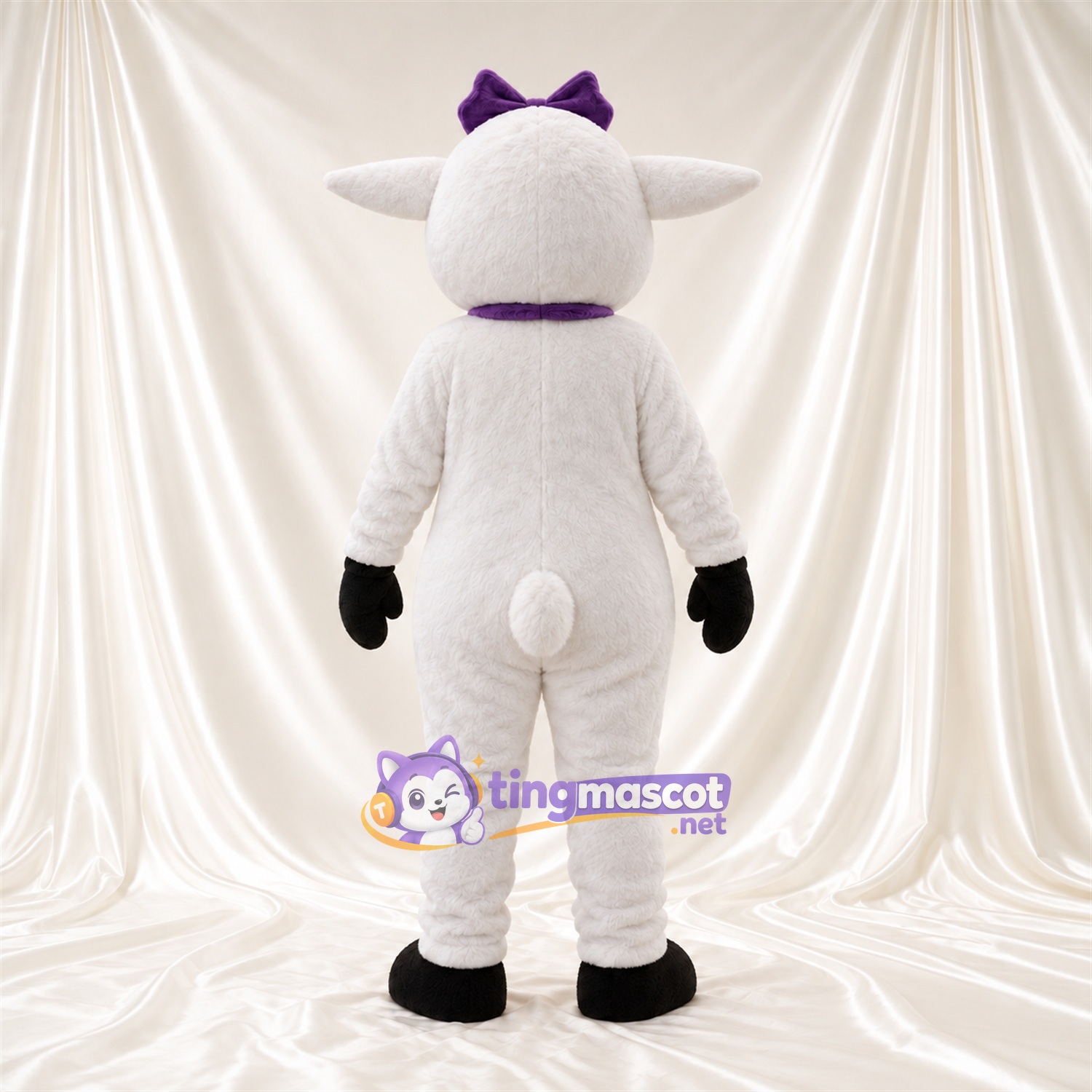 Costume de mascotte Chèvre – marron – Fourrure hirsute