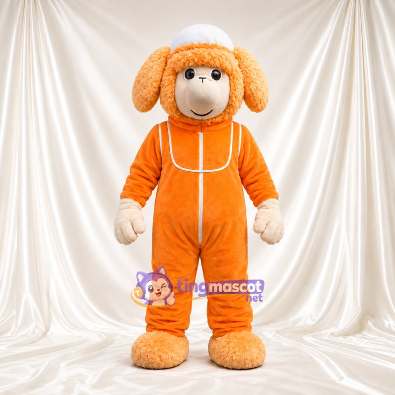 Costume de mascotte Mouton – orange – Combinaison (orange) Costume de mascotte Mouton – orange – Combinaison (orange)
