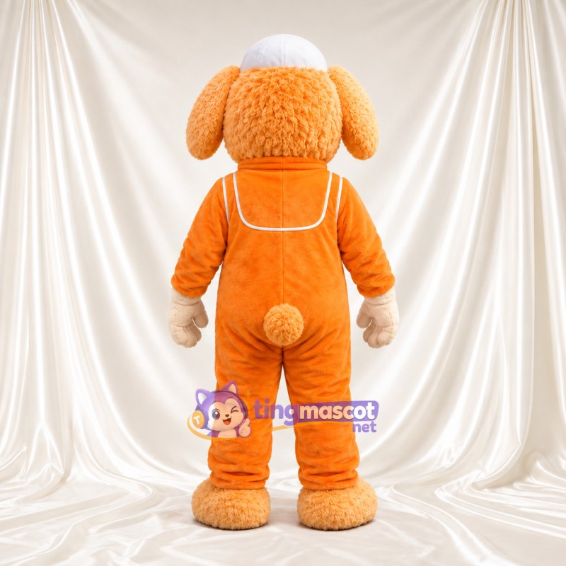 Maskottchenkostüm Schaf – orange – Overall (orange) Maskottchenkostüm Schaf – orange – Overall (orange)