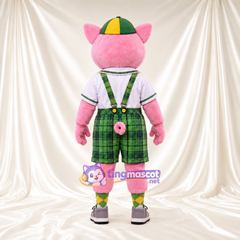 Costume de mascotte Cochon – rose – Short; Casquette Costume de mascotte Cochon – rose – Short; Casquette