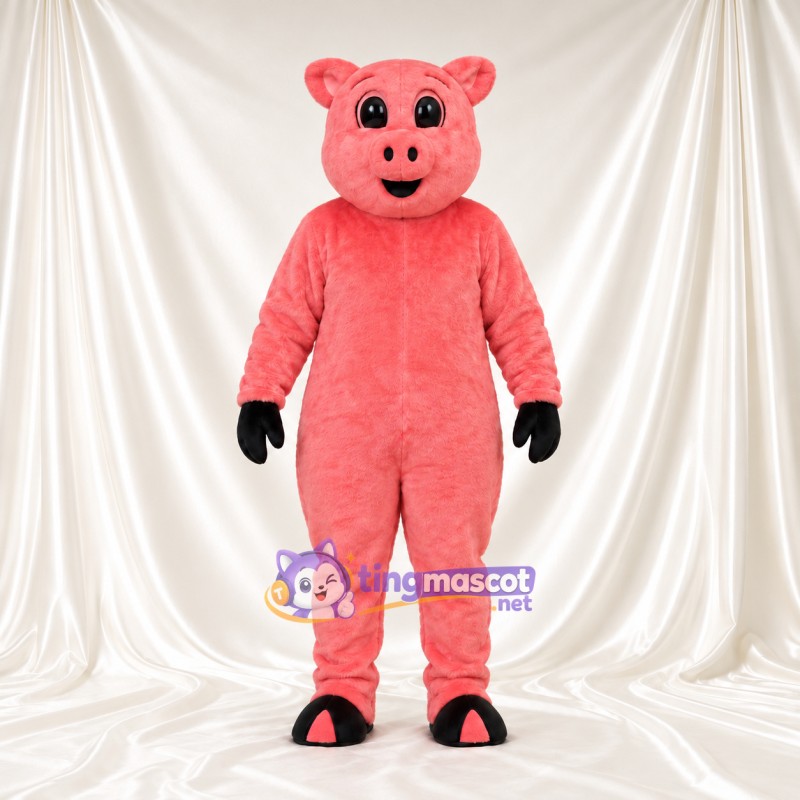 Maskottchenkostüm Schwein – korallrosa Maskottchenkostüm Schwein – korallrosa