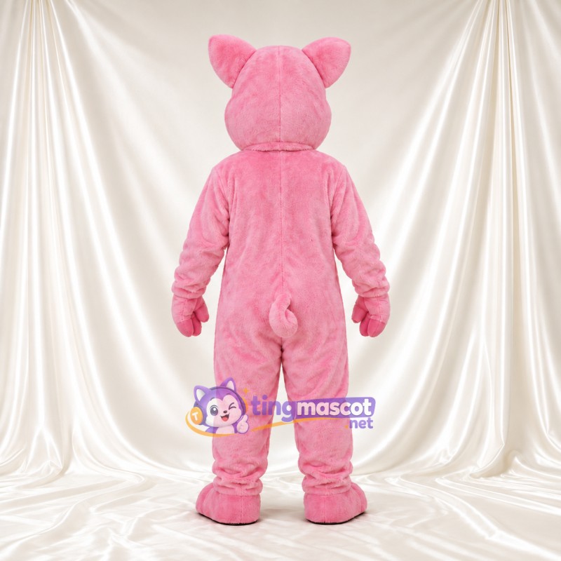 Maskottchenkostüm Schwein – rosa – Augen (blau); Offener Mund Maskottchenkostüm Schwein – rosa – Augen (blau); Offener Mund