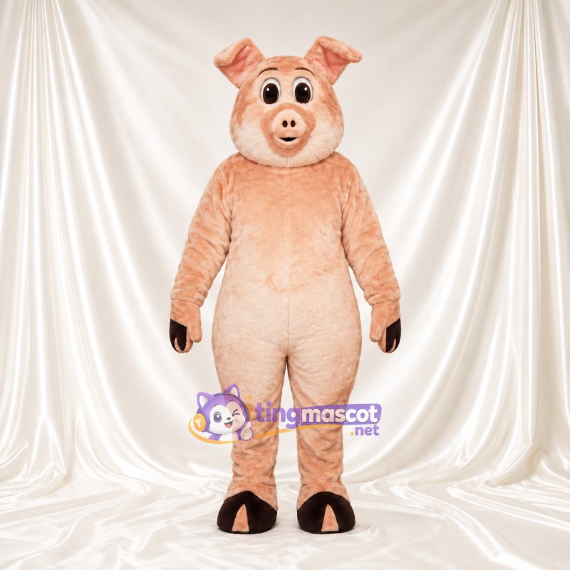 Costume de mascotte Cochon – pêche – Gants (noir); Fourrure hirsute Costume de mascotte Cochon – pêche – Gants (noir); Fourrure hirsute