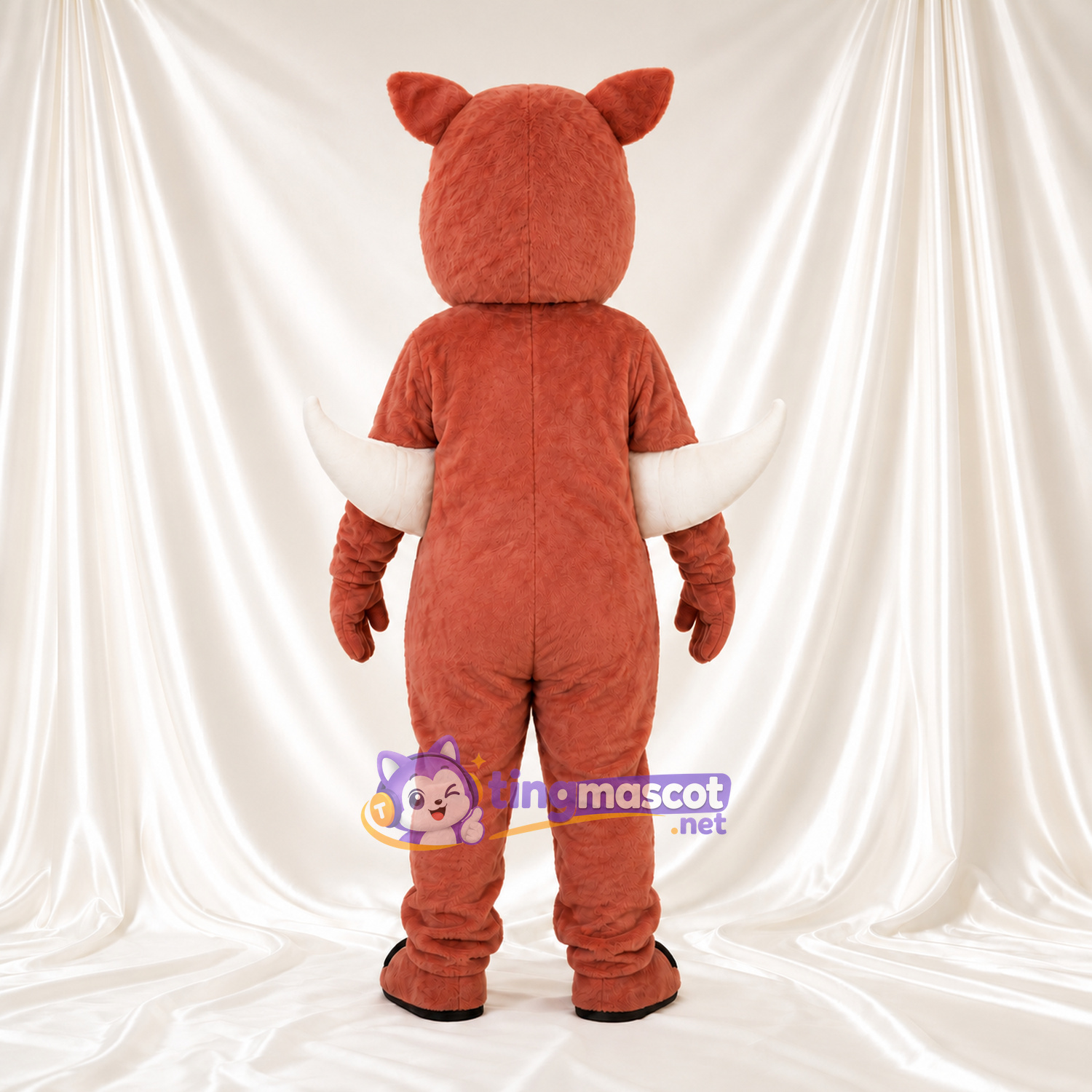 Costume de mascotte Cochon – brun rouille Costume de mascotte Cochon – brun rouille