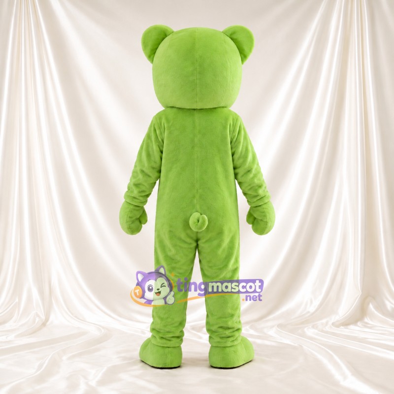 Costume de mascotte Cochon – vert – Petites oreilles rondes; Gants (vert) Costume de mascotte Cochon – vert – Petites oreilles rondes; Gants (vert)