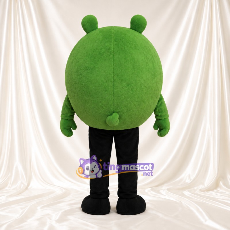 Costume de mascotte Cochon – vert – Jambes (noir); Tête Costume de mascotte Cochon – vert – Jambes (noir); Tête