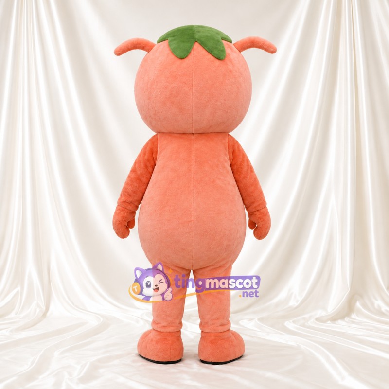 Maskottchenkostüm Fruchtfigur – orange – Blattkrone (grün) Maskottchenkostüm Fruchtfigur – orange – Blattkrone (grün)