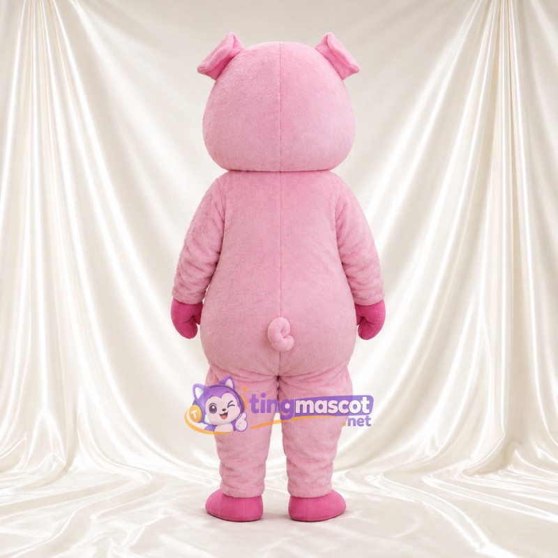 Costume de mascotte Cochon – rose – Lunettes Costume de mascotte Cochon – rose – Lunettes