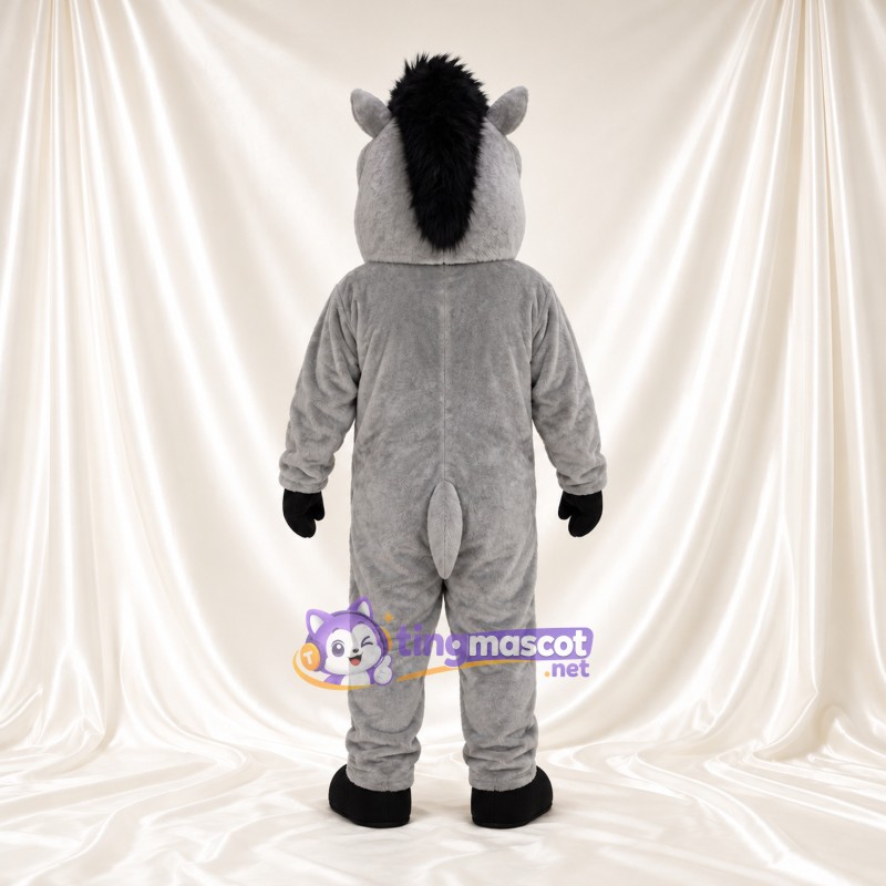 Costume de mascotte Sanglier – gris – Crinière (noir); Museau (blanc) Costume de mascotte Sanglier – gris – Crinière (noir); Museau (blanc)