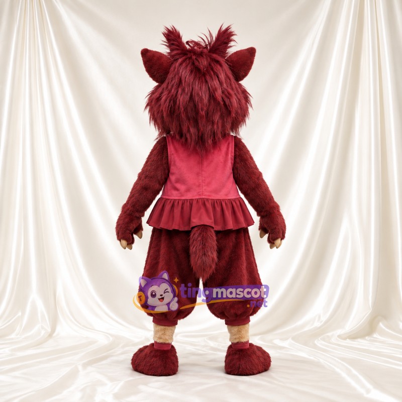 Costume de mascotte Sanglier – bordeaux foncé – Haut (bordeaux foncé); Pantalon Costume de mascotte Sanglier – bordeaux foncé – Haut (bordeaux foncé); Pantalon