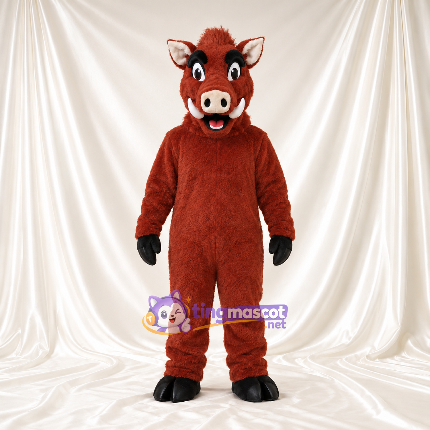 Costume de mascotte Sanglier – brun rouille Costume de mascotte Sanglier – brun rouille