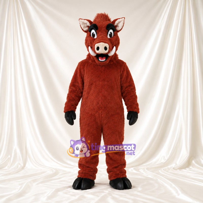 Costume de mascotte Sanglier – brun rouille Costume de mascotte Sanglier – brun rouille