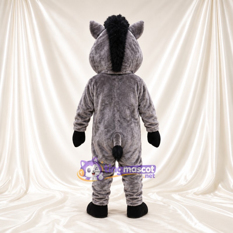 Costume de mascotte Sanglier – gris – Crinière (noir); Museau (brun clair) Costume de mascotte Sanglier – gris – Crinière (noir); Museau (brun clair)