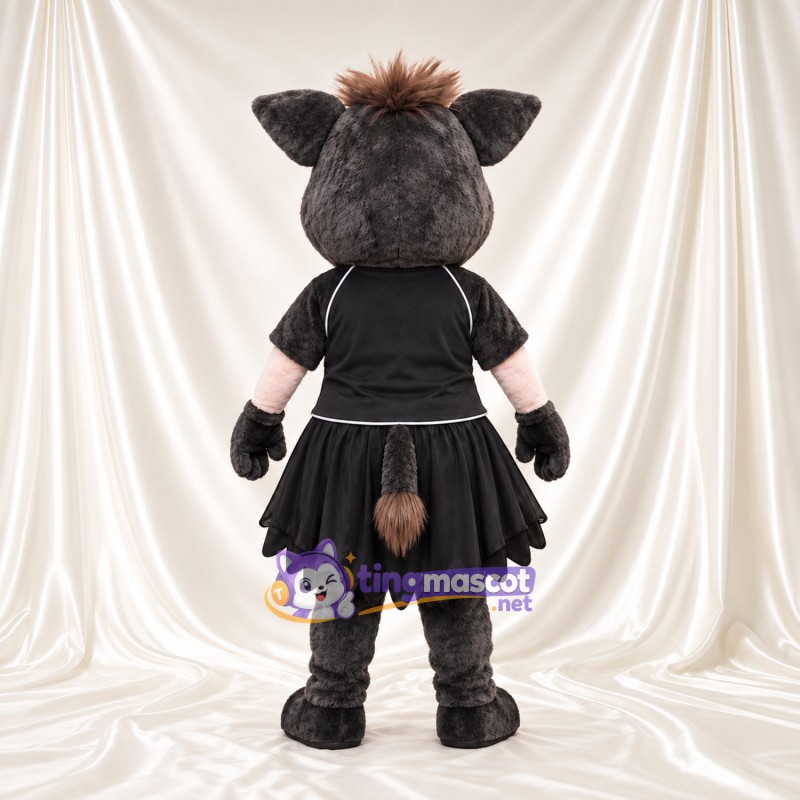 Costume de mascotte Sanglier – gris foncé – Robe (noir) Costume de mascotte Sanglier – gris foncé – Robe (noir)