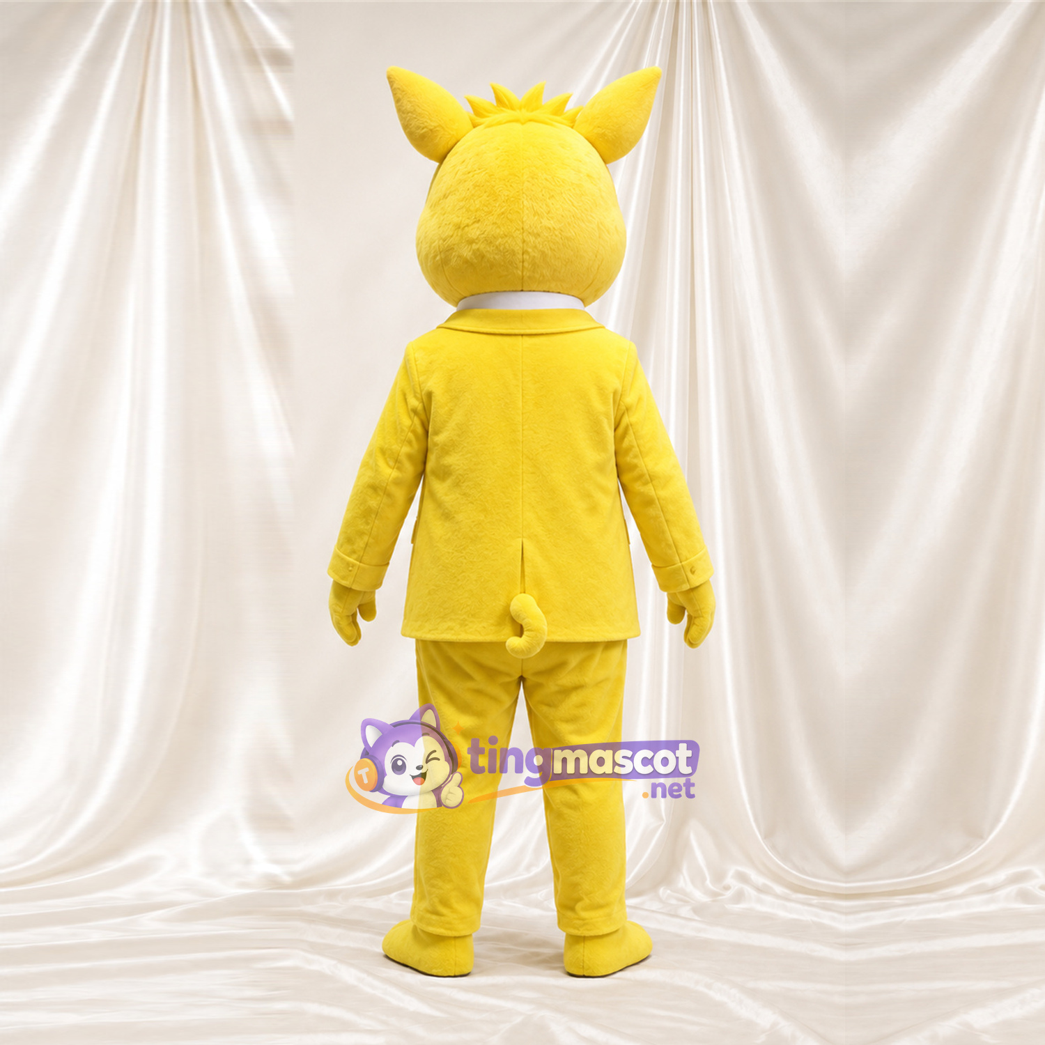 Costume de mascotte Cochon – jaune – Costume (jaune) Costume de mascotte Cochon – jaune – Costume (jaune)