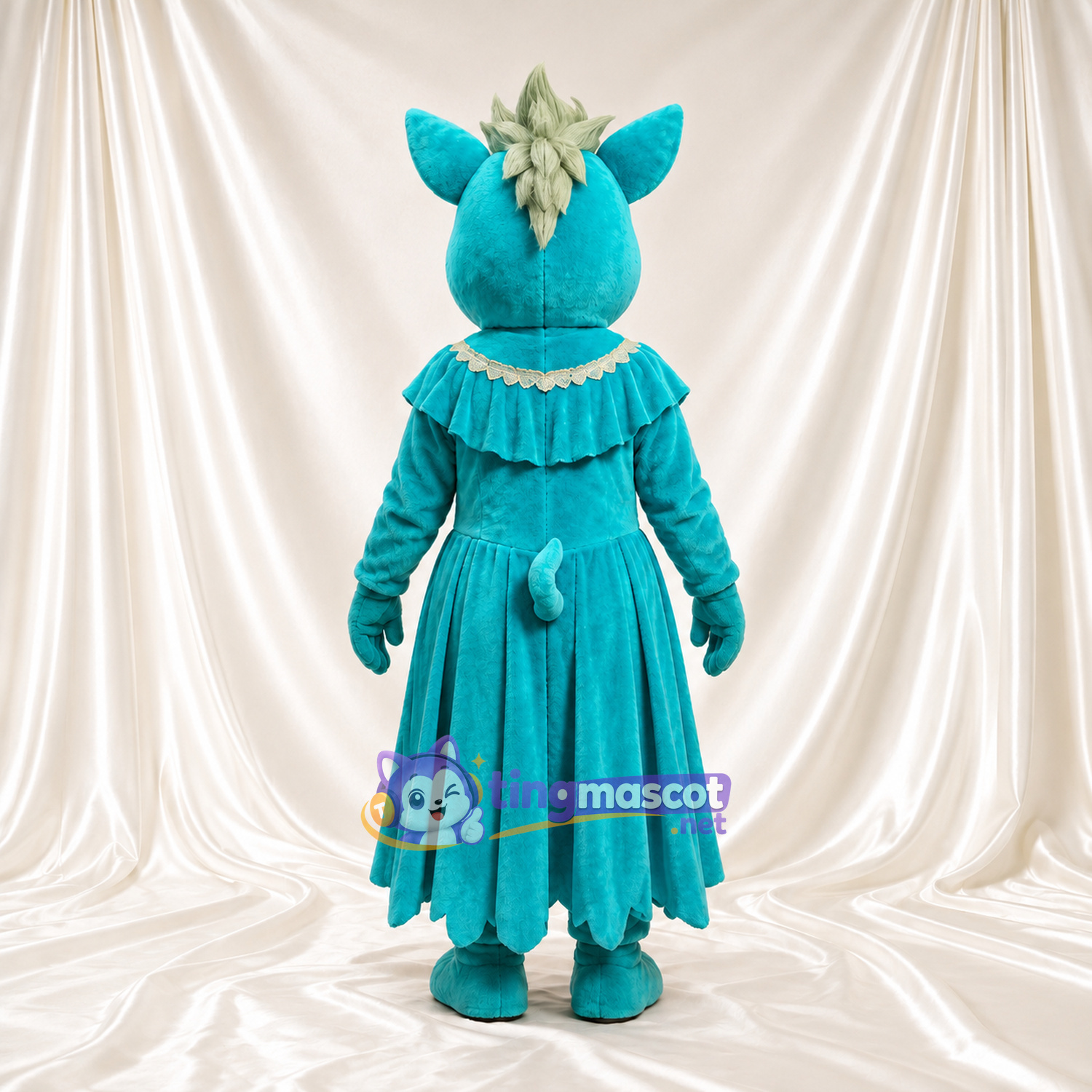 Costume de mascotte Cochon – bleu canard – Robe (bleu canard) Costume de mascotte Cochon – bleu canard – Robe (bleu canard)