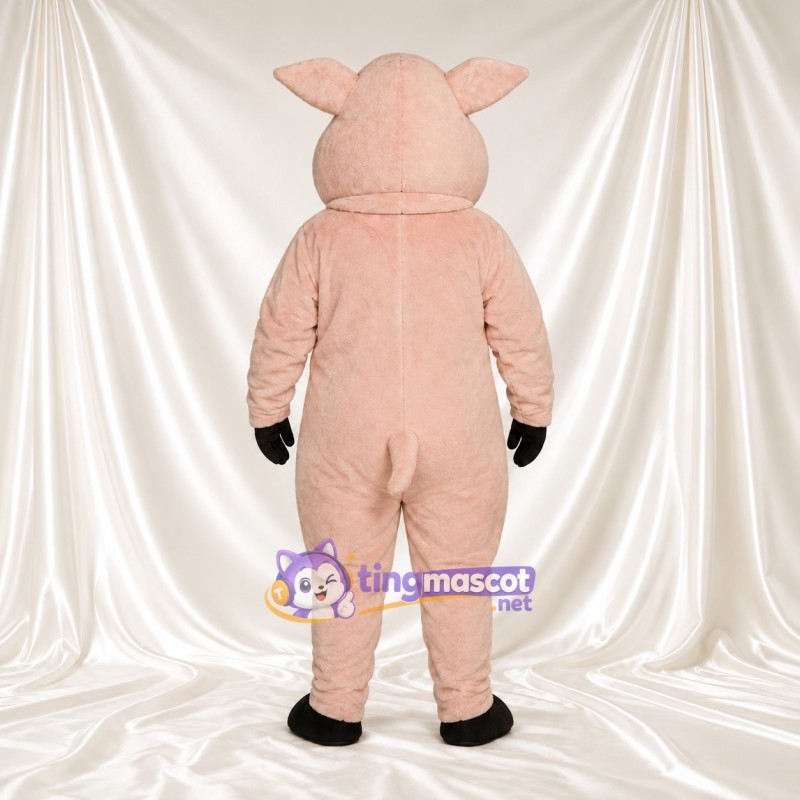 Costume de mascotte Cochon – pêche – Longues oreilles; Gants (noir) Costume de mascotte Cochon – pêche – Longues oreilles; Gants (noir)