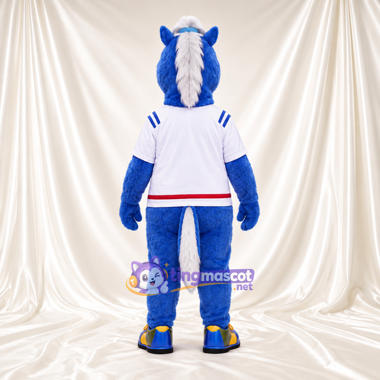 Costume de mascotte Cheval – bleu – Chemise Costume de mascotte Cheval – bleu – Chemise