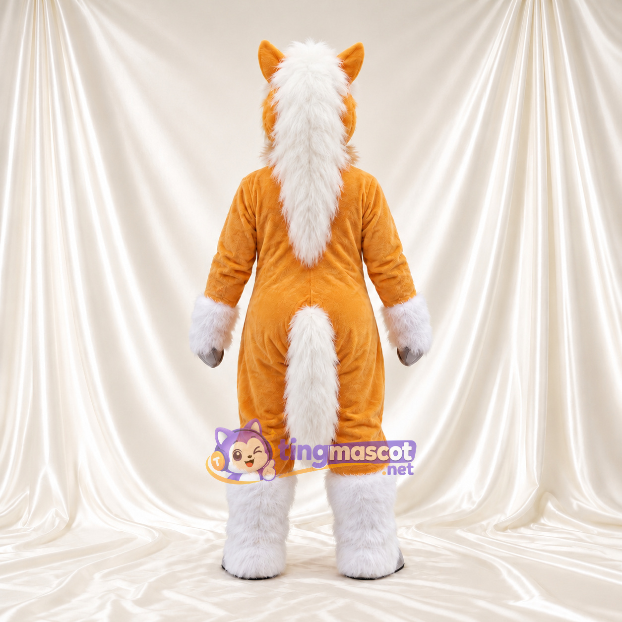 Tan Horse Mascot Costume - Muscular Body Tan Horse Mascot Costume - Muscular Body