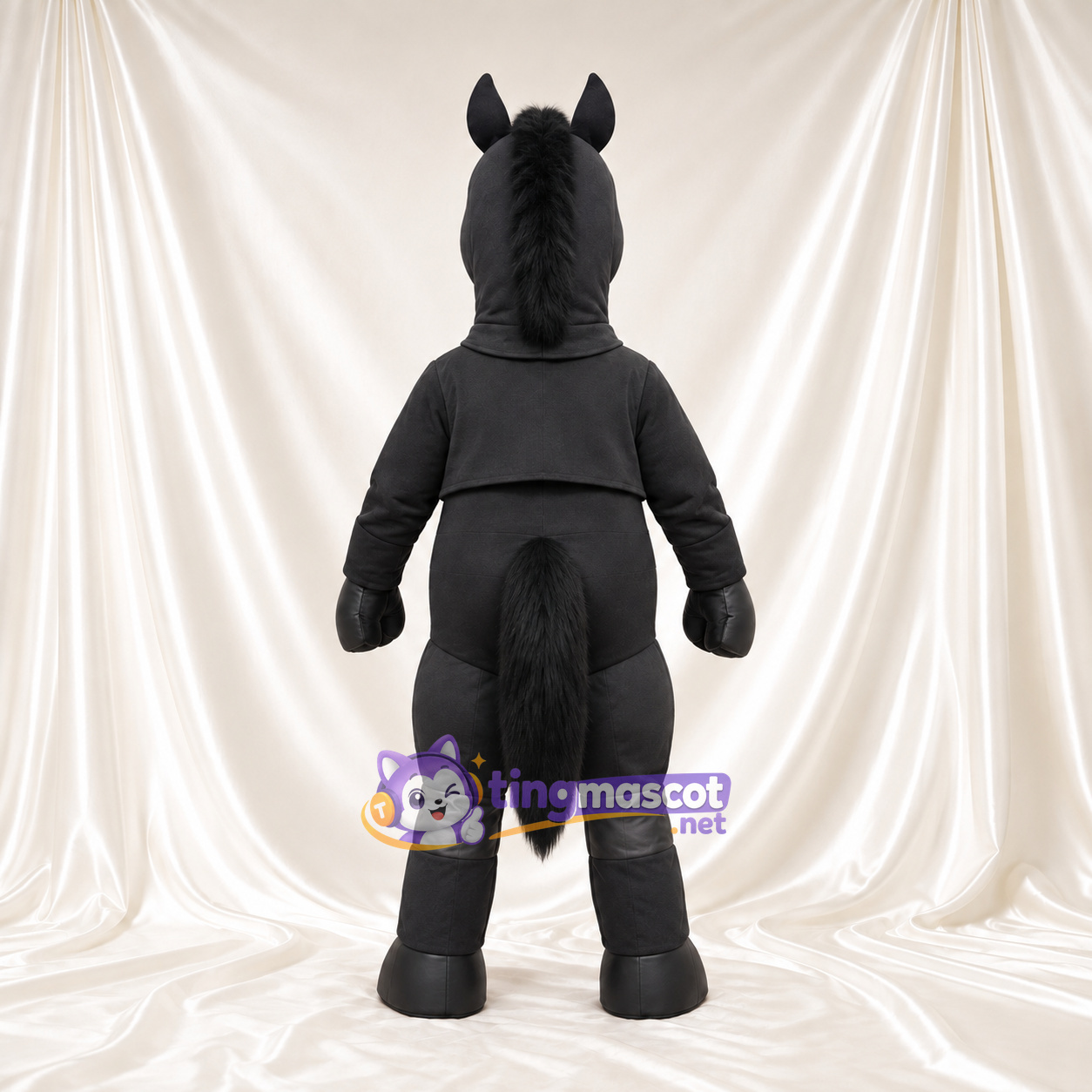 Costume de mascotte Cheval – gris – Survêtement (gris) Costume de mascotte Cheval – gris – Survêtement (gris)
