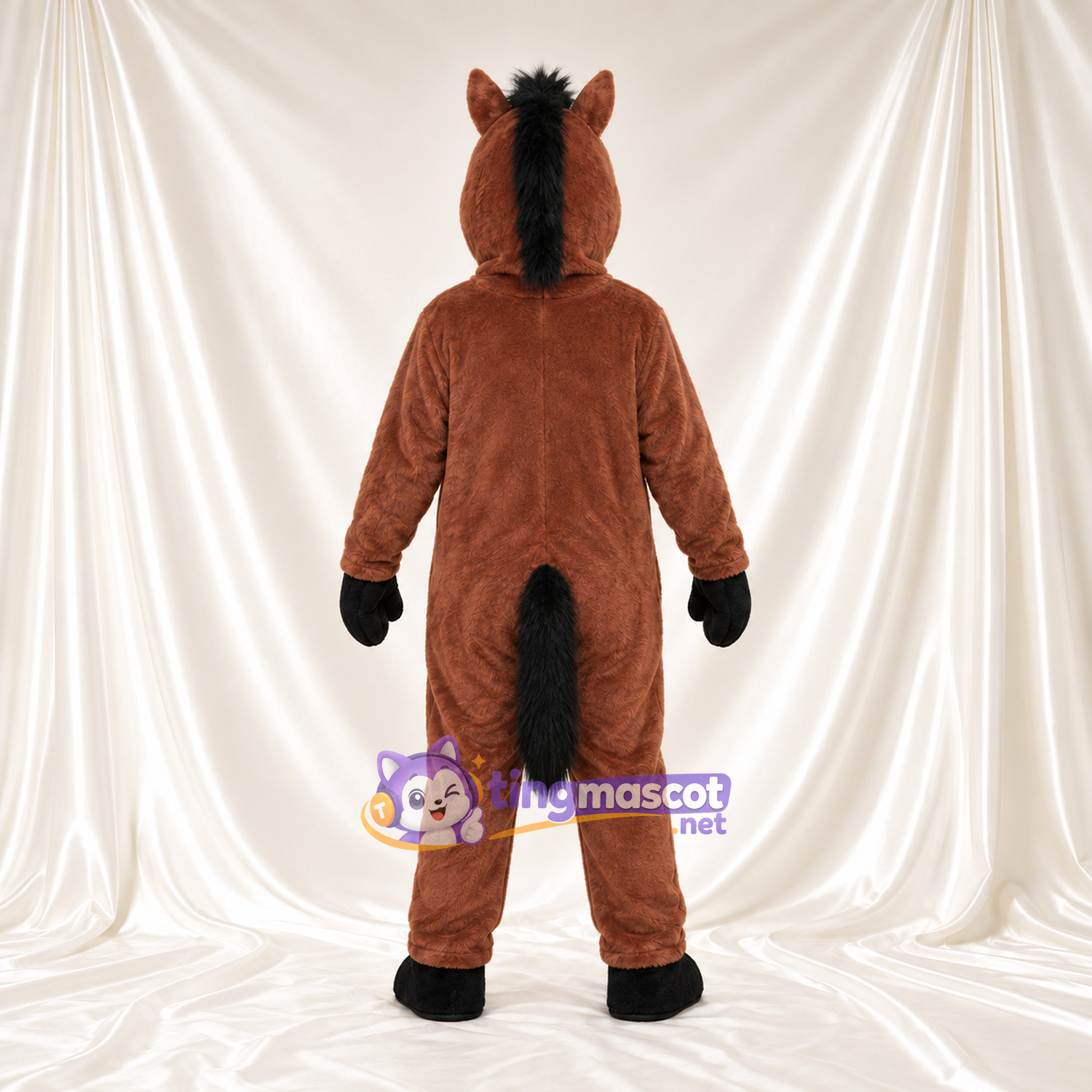 Costume de mascotte Cheval – brun rouge