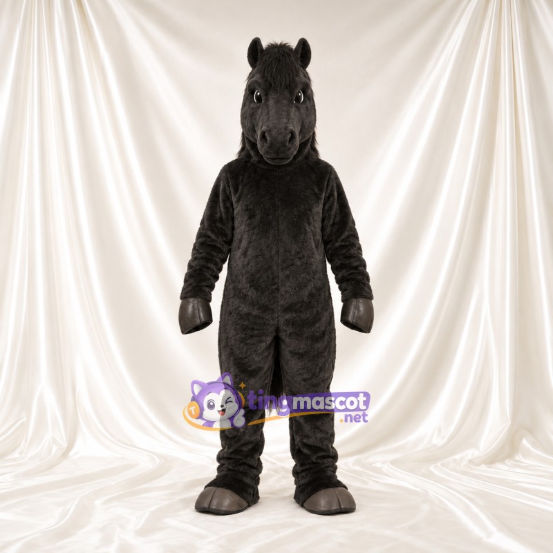 Costume de mascotte Cheval – gris foncé Costume de mascotte Cheval – gris foncé