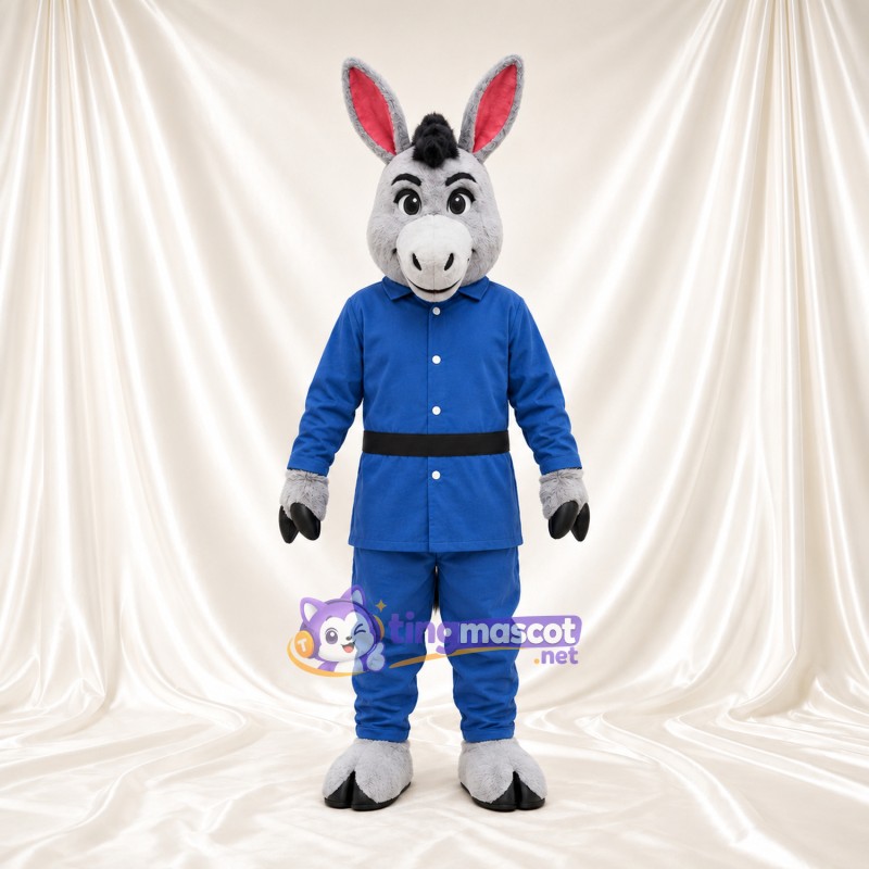 Costume de mascotte Âne – gris – Costume (bleu) Costume de mascotte Âne – gris – Costume (bleu)